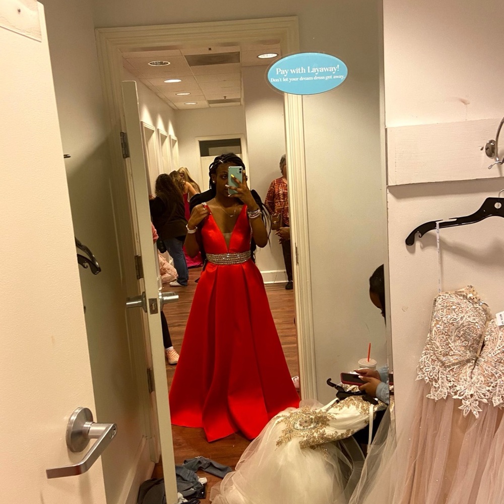 Red Camille la Vie dress: size 4 (never worn)